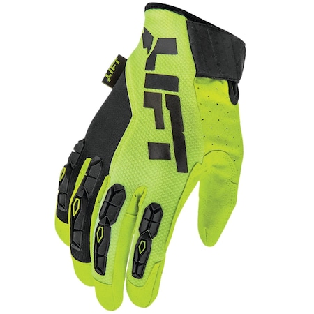 GRUNT Glove HiViz Synthetic Leather With TPR Guards